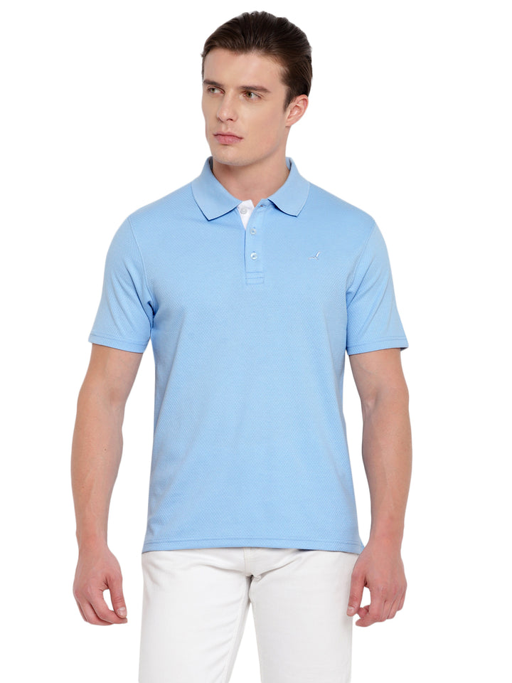 Men's HexaFresh Polo Collar T-Shirt - Breathable Cotton Poly Blend