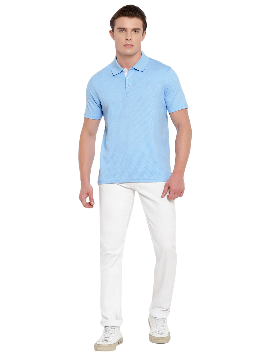 Men's HexaFresh Polo Collar T-Shirt - Breathable Cotton Poly Blend