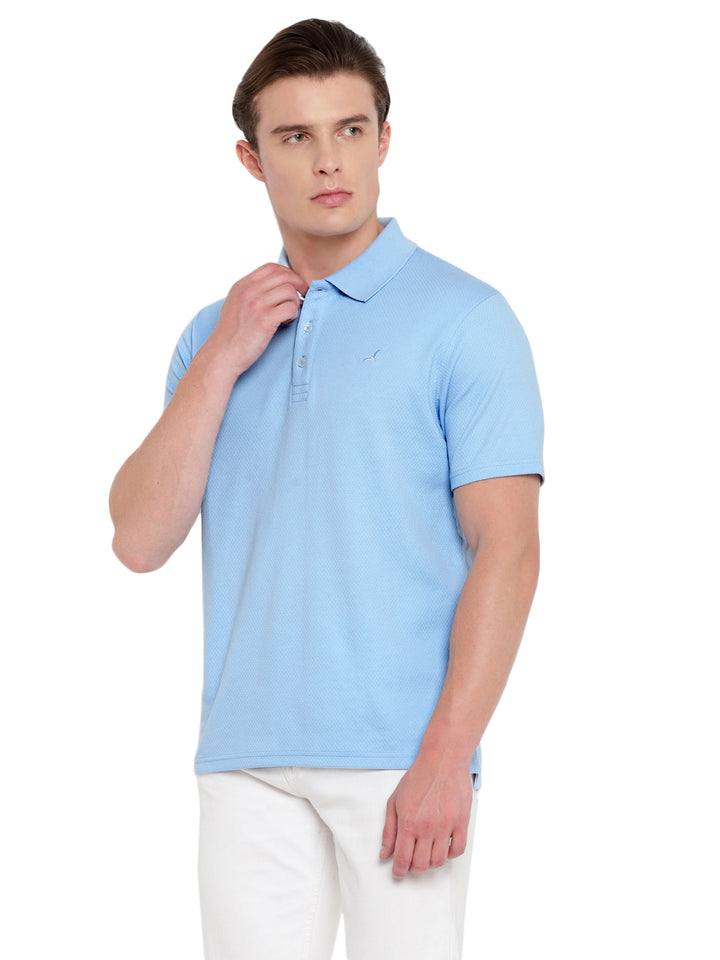 Men's HexaFresh Polo Collar T-Shirt - Breathable Cotton Poly Blend