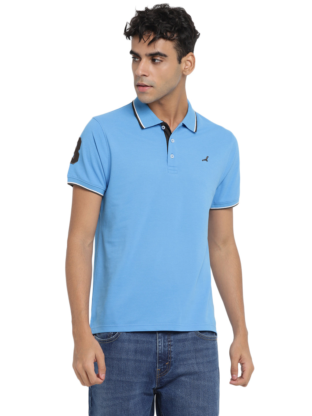 Men's Polo T-Shirt - Serene Blue