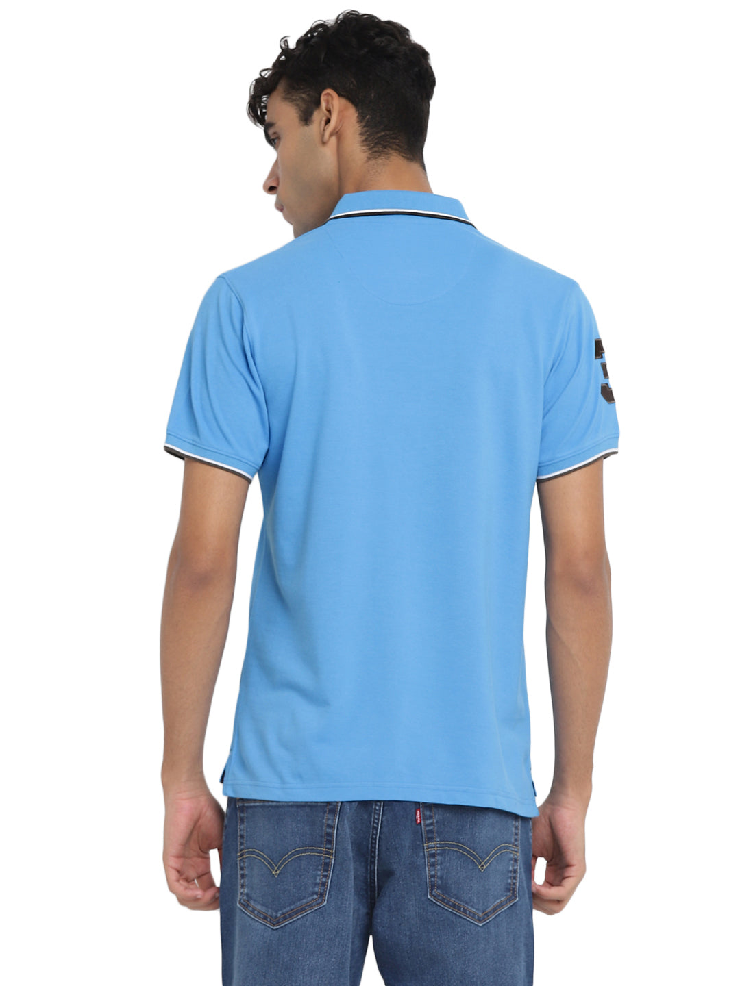 Men's Polo T-Shirt - Serene Blue