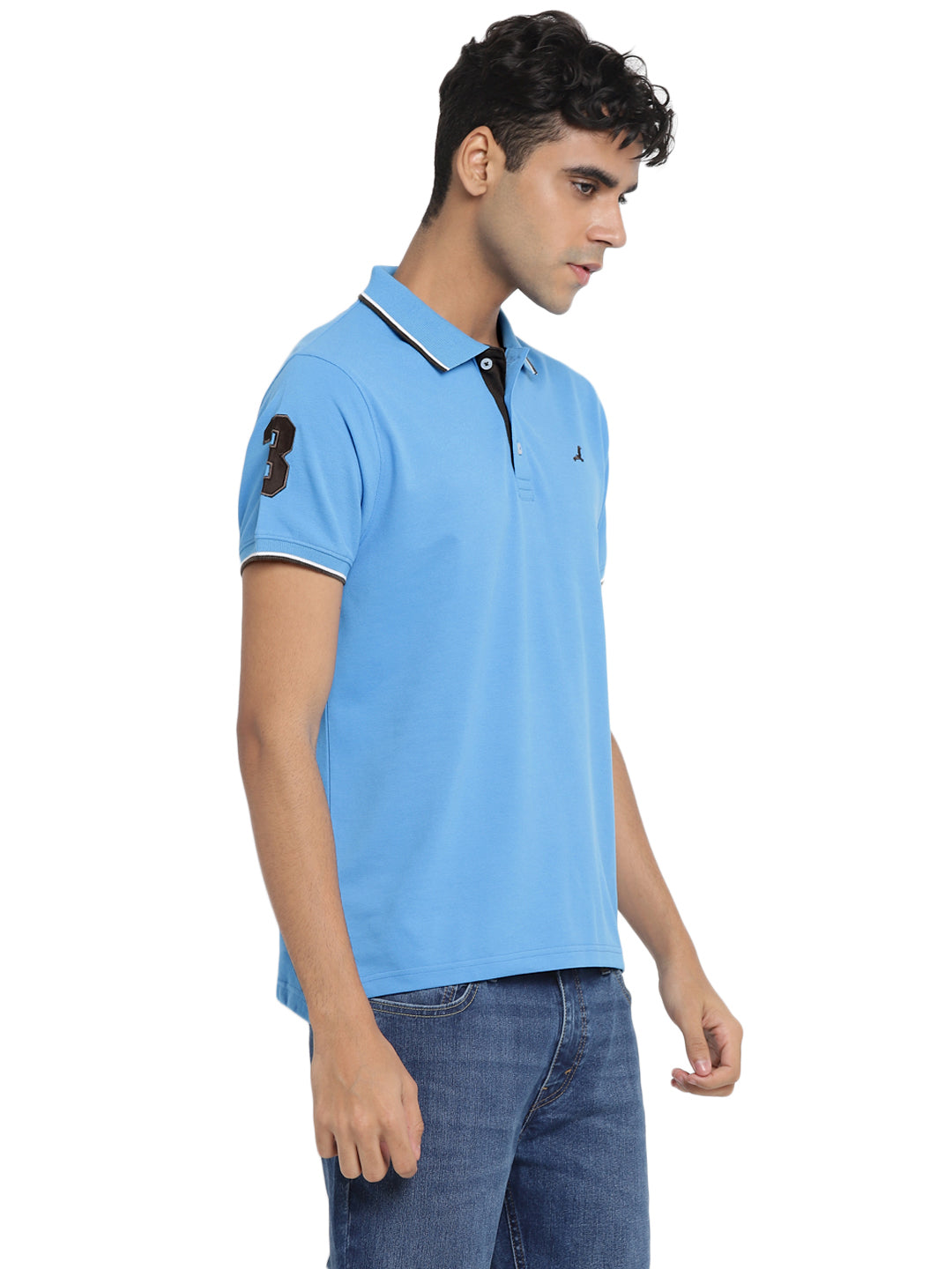 Men's Polo T-Shirt - Serene Blue