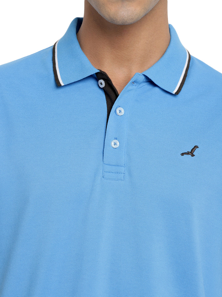 Men's Polo T-Shirt - Serene Blue