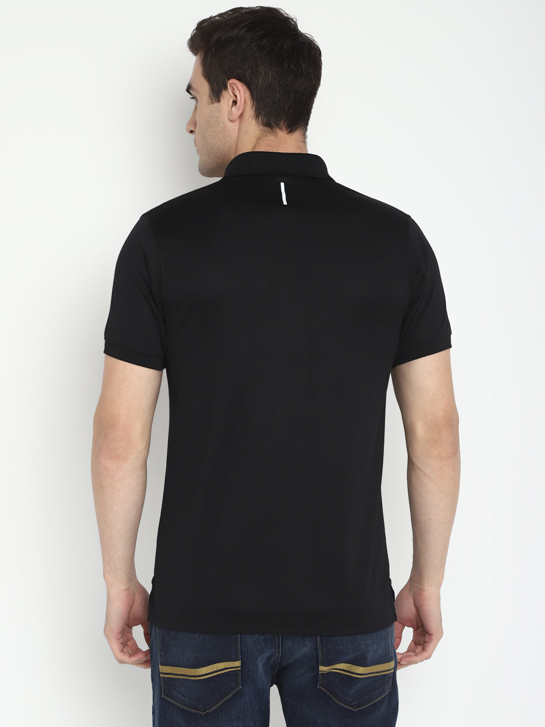 Polo Collar T-Shirt for Men - Black