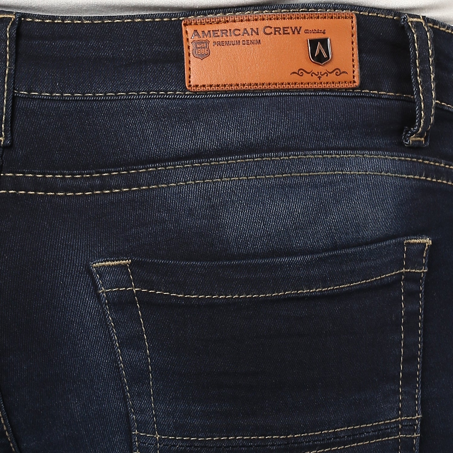 Dark Blue Coloured Premium Denim Lycra with 7 Pocket Full Length Women –  Royskart