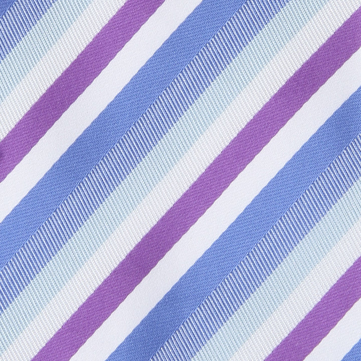 Men's Striped Formal Necktie - Blue & White