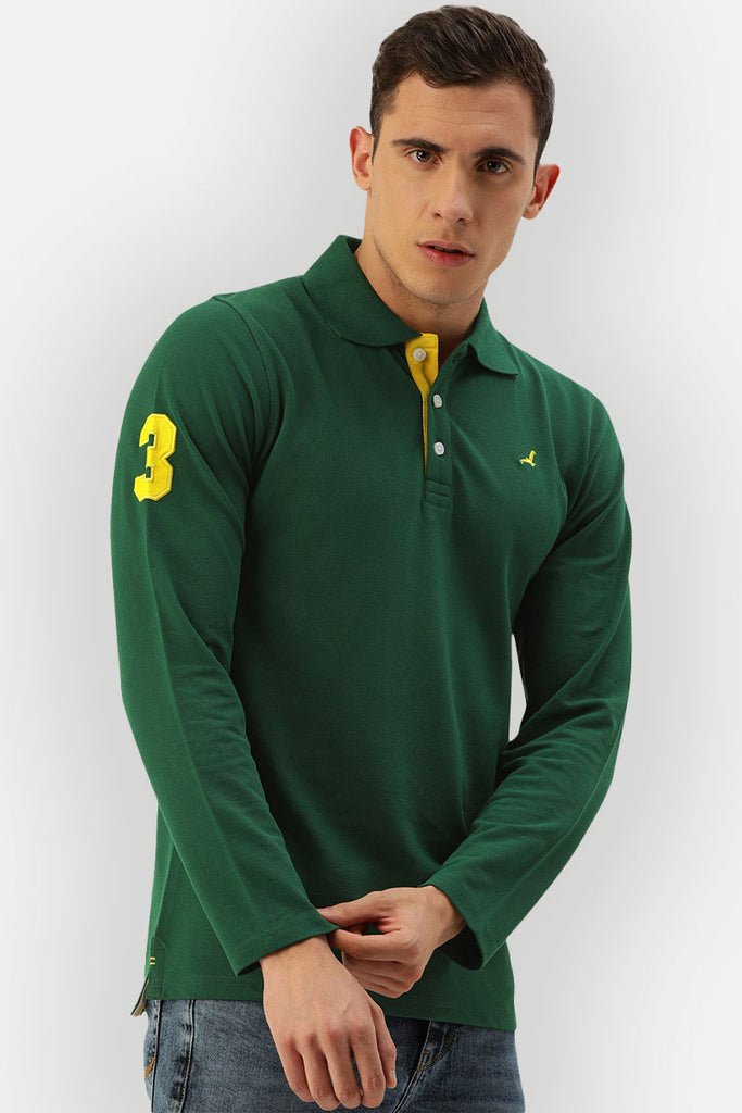 Bottle green on sale polo t shirt