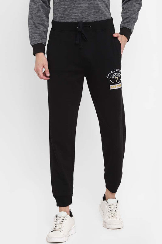 Mens Stretchable Jogger Track Pants  Black  American Crew Store